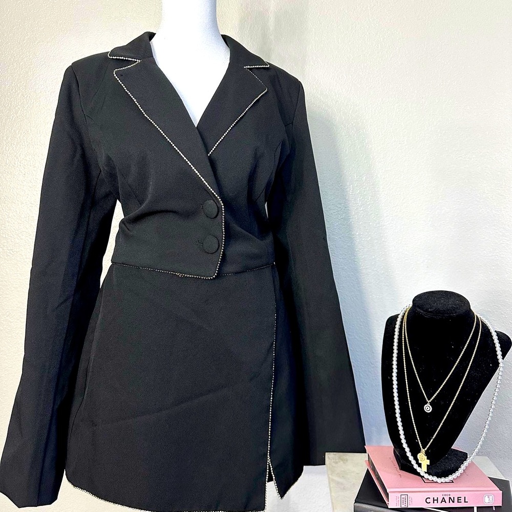 BLACK SKORT SET